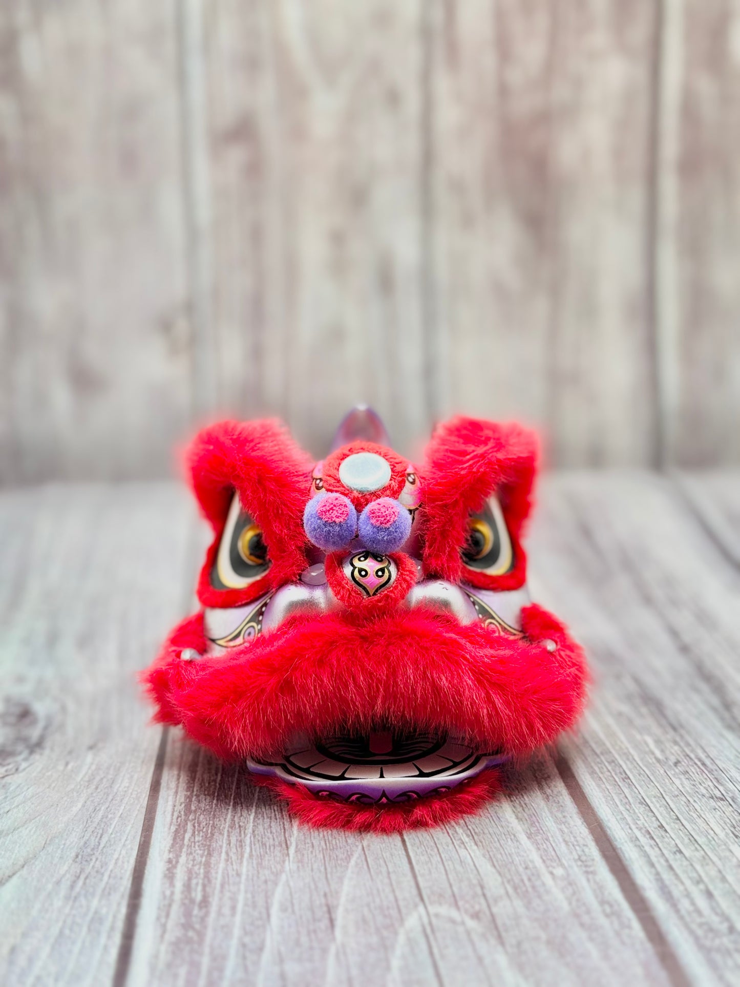 RED MINI FUTSAN LION HEAD