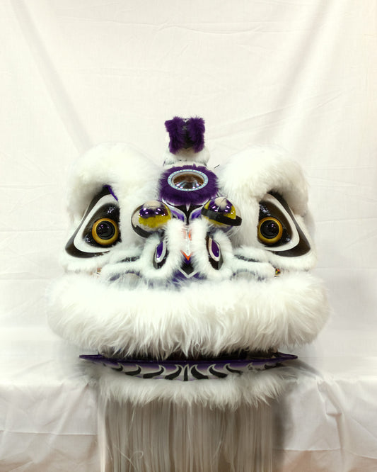 Purple & White Full Size Hok San Lion Costume Set