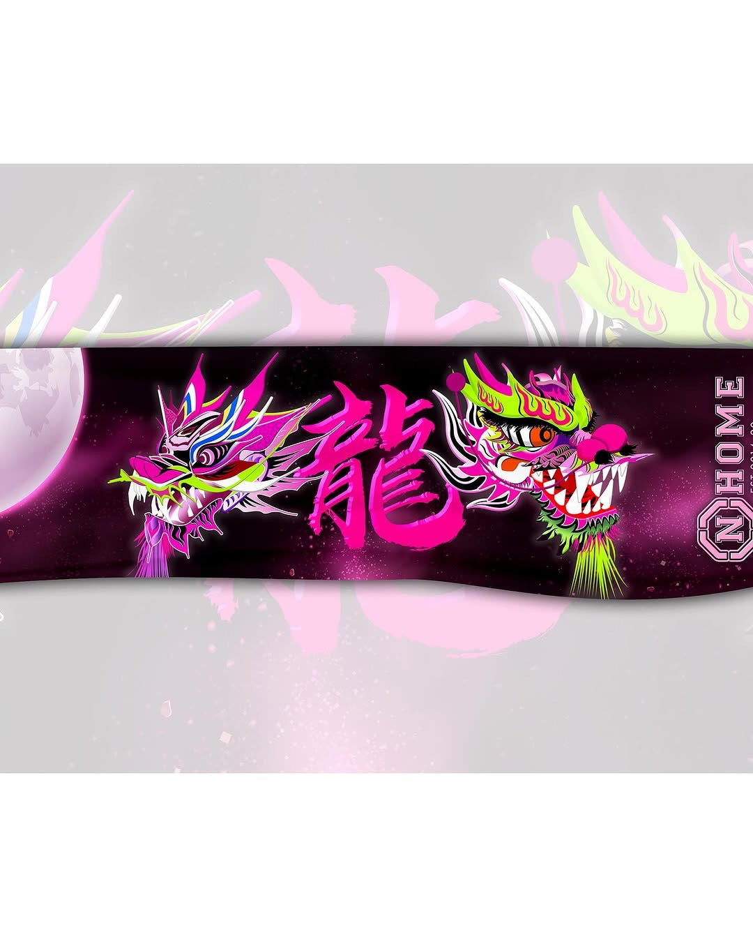 NHOME NEON DRAGON TOWEL