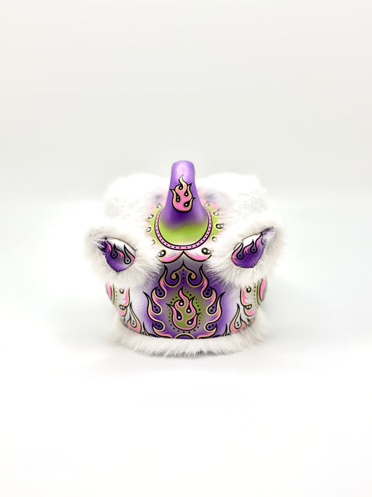 WHITE MINI HOKSAN LION HEAD