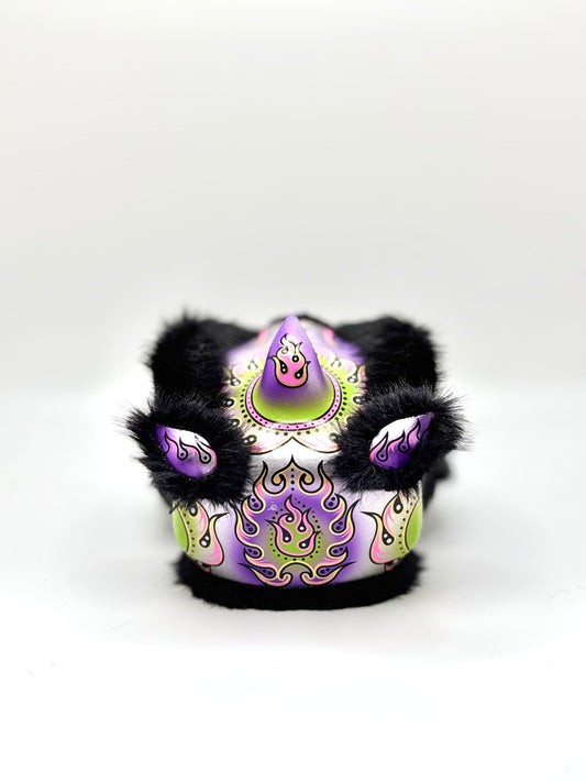 BLACK MINI FUTSAN LION HEAD