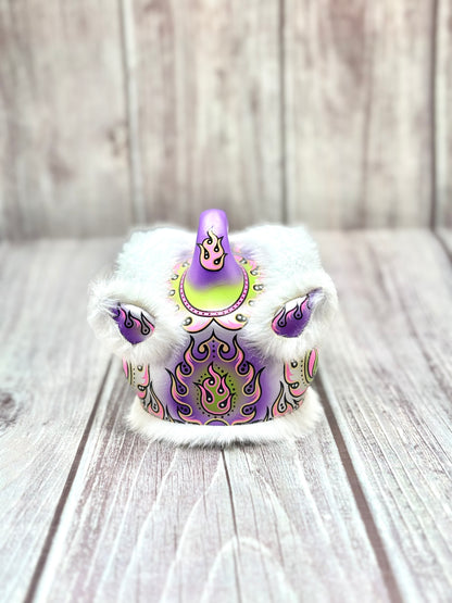 WHITE MINI HOKSAN LION HEAD