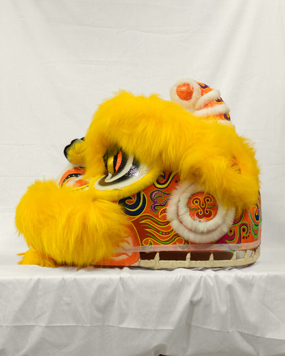 Orange & Yellow Hok San Lion Costume Set – Full Size (Adult)