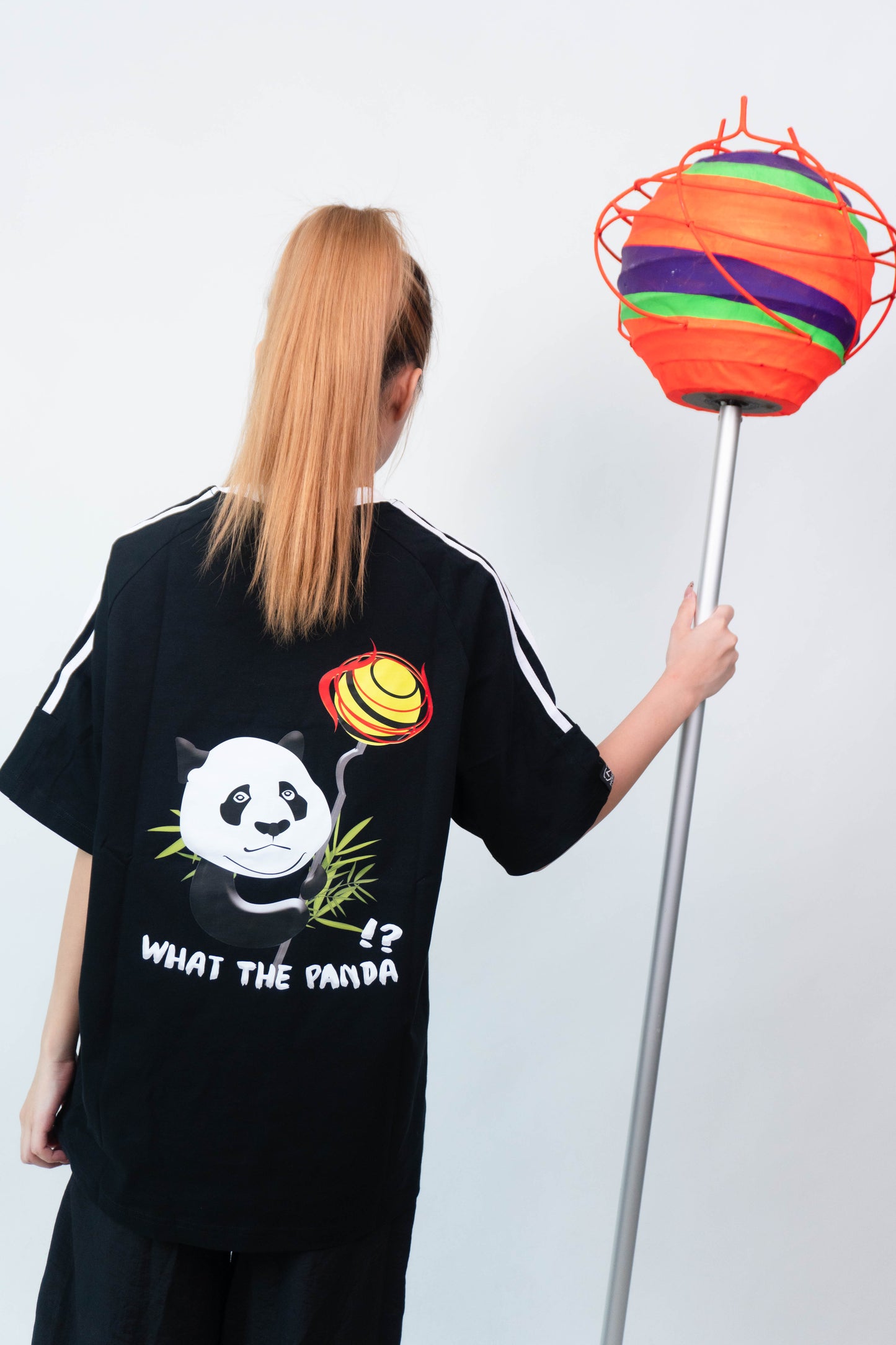 NHOME BLACK PANDA SPORT TEE