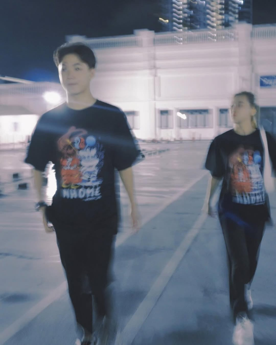 NHOME RED/BLUE LION GRAPHIC TEE