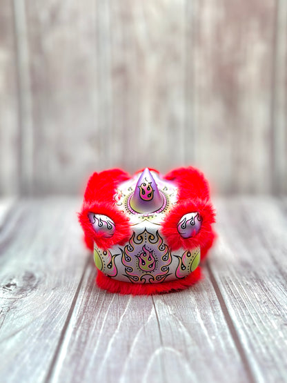 RED MINI FUTSAN LION HEAD