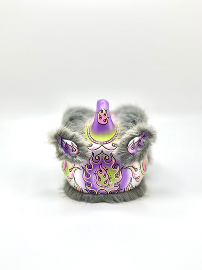 GREY MINI HOKSAN LION HEAD