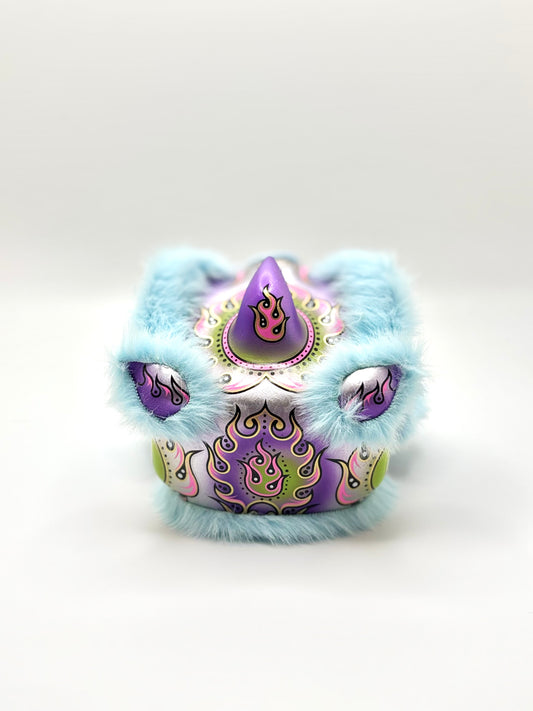 BLUE MINI FUTSAN LION HEAD