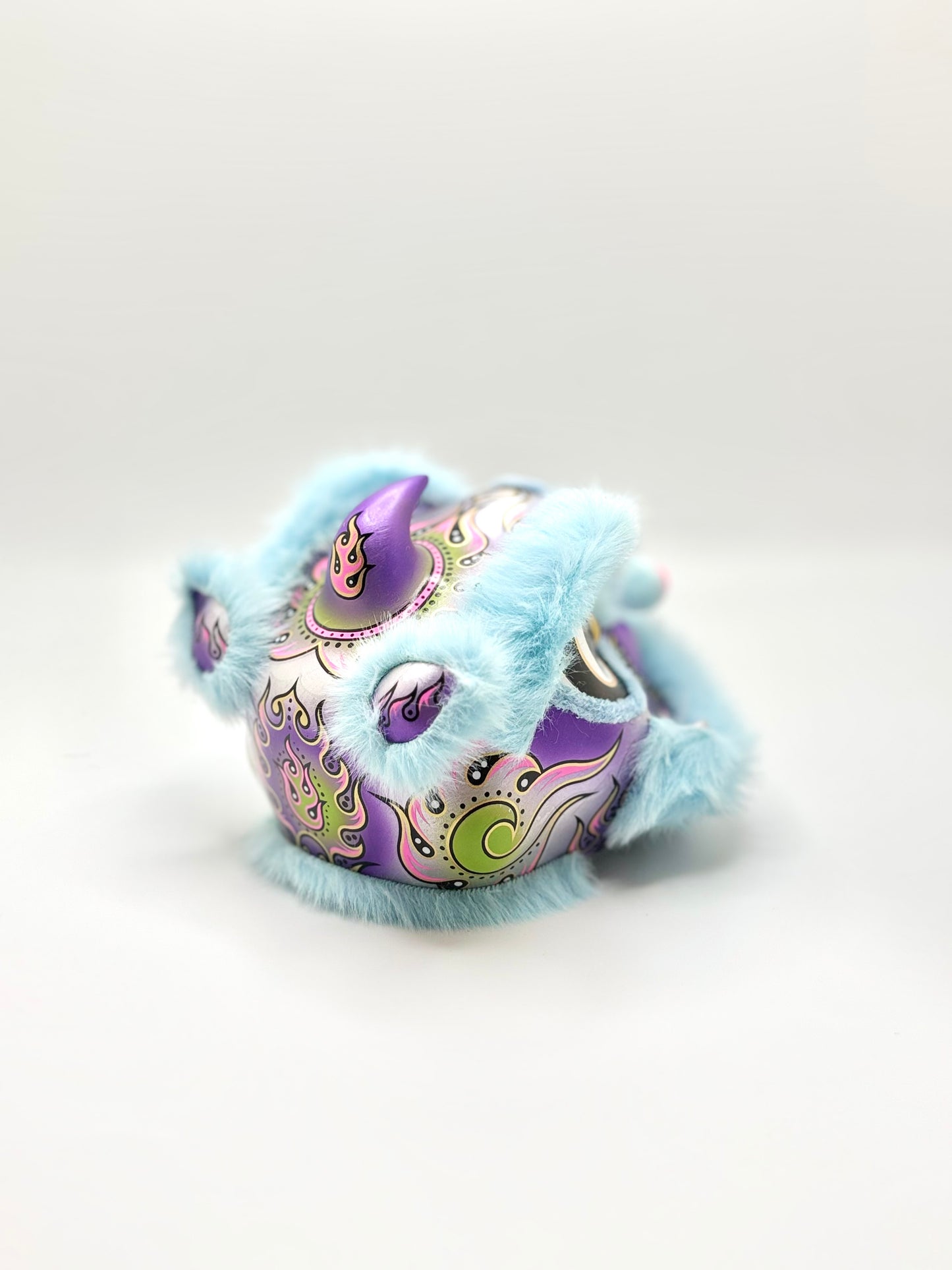 BLUE MINI FUTSAN LION HEAD