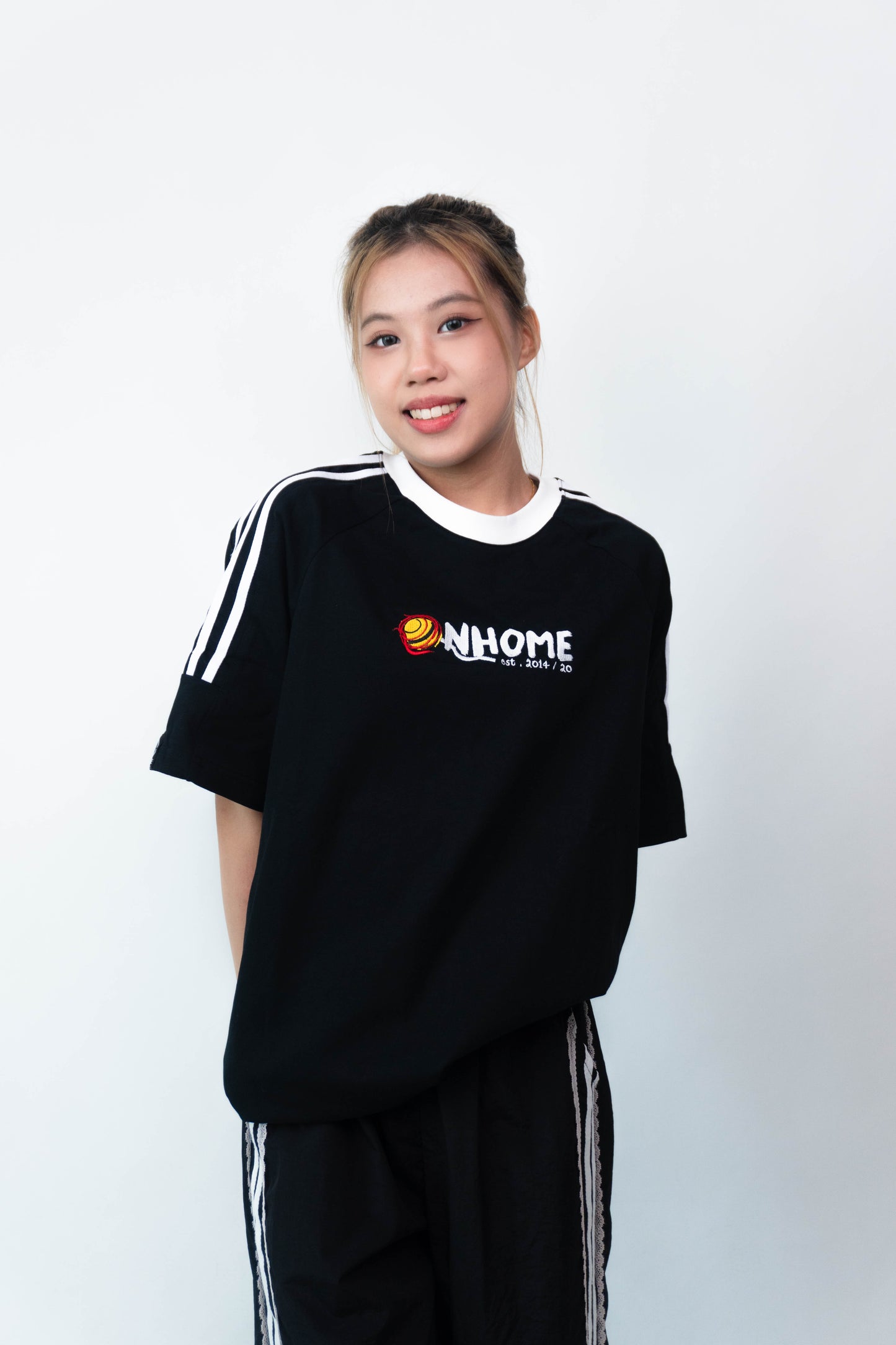 NHOME BLACK PANDA SPORT TEE
