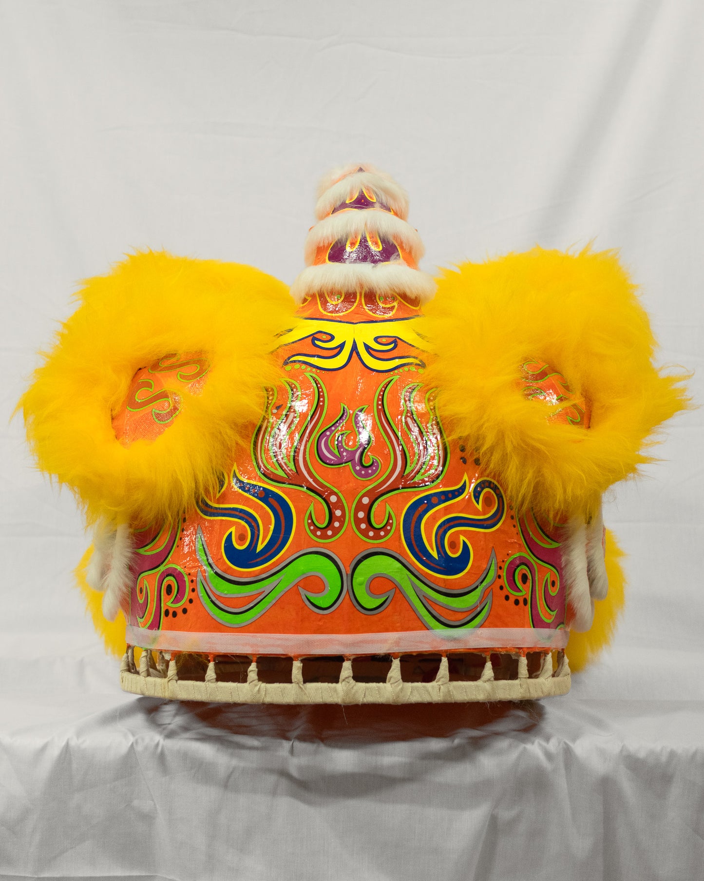 Orange & Yellow Hok San Lion Costume Set – Full Size (Adult)