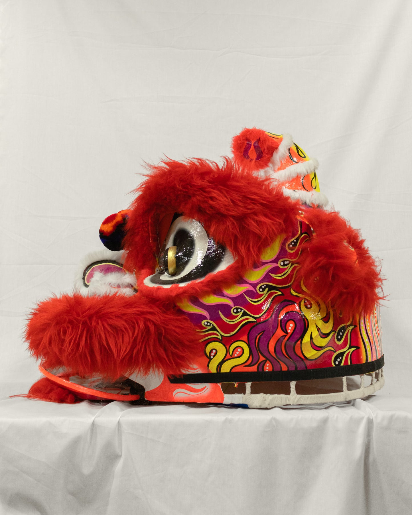 Red & Pink Hok San Lion Costume Set – Full Size (Adult)