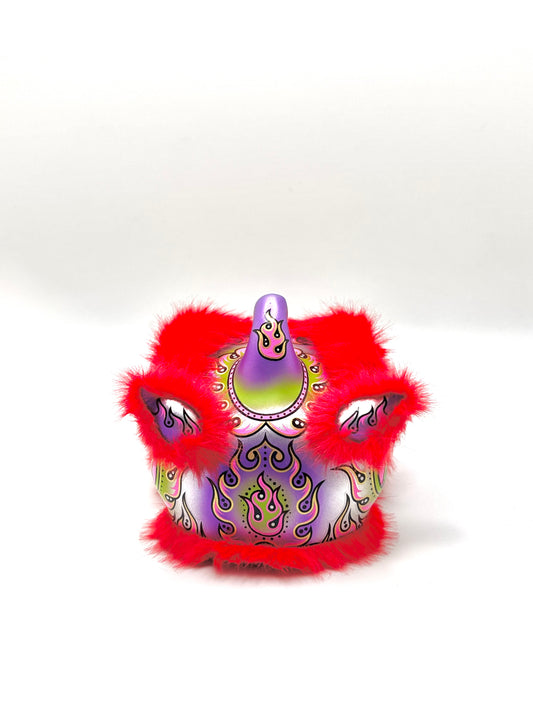 RED MINI HOKSAN LION HEAD