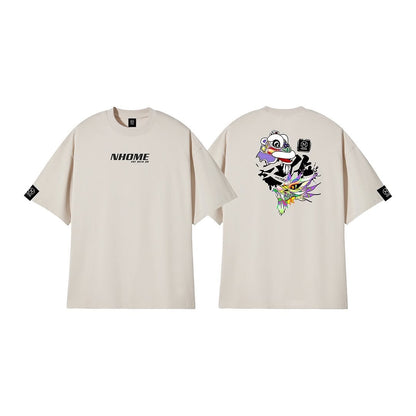 NHOME BEIGE “CULTURE” PERFORMANCE TEE