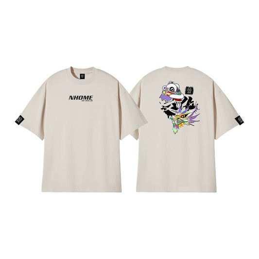 NHOME BEIGE “CULTURE” GRAPHIC TEE