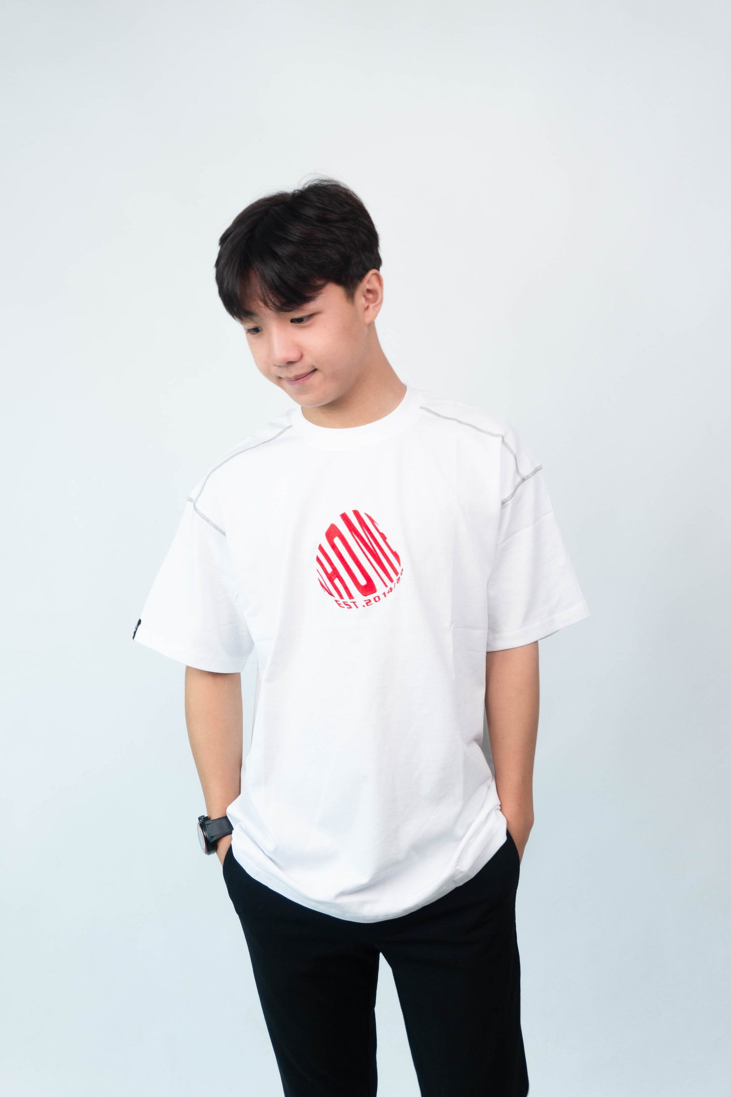 NHOME WHITE TRADITIONAL SPORT TEE