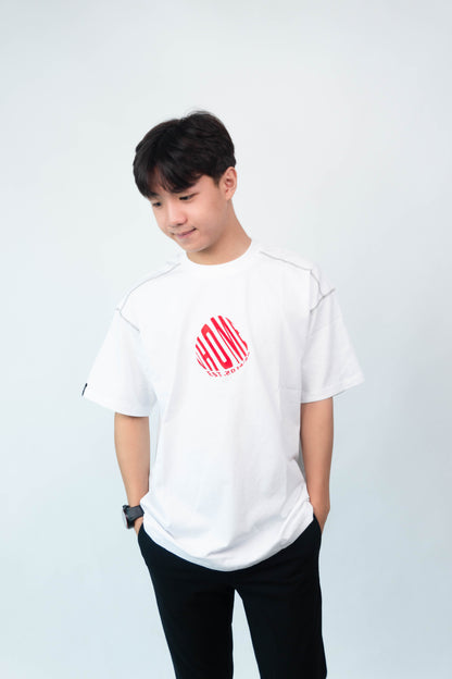 NHOME WHITE TRADITIONAL SPORT TEE