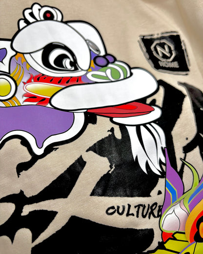 NHOME BEIGE “CULTURE” PERFORMANCE TEE