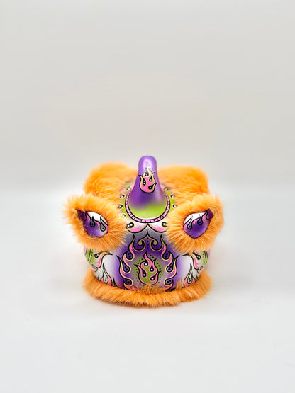 ORANGE MINI HOKSAN LION HEAD