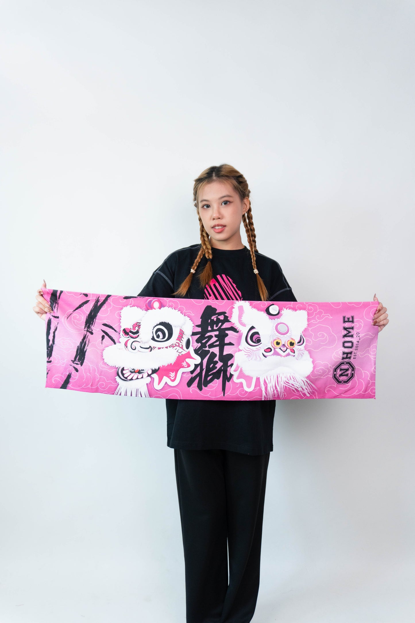 NHOME FIERY PINK TOWEL