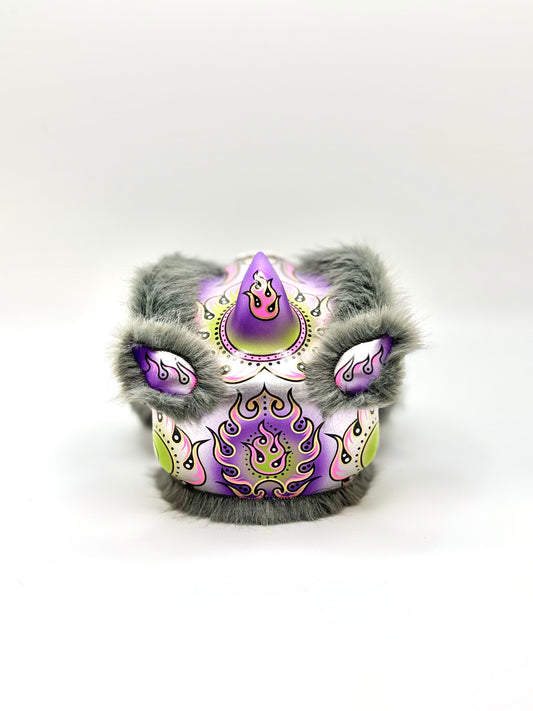 GREY MINI FUTSAN LION HEAD