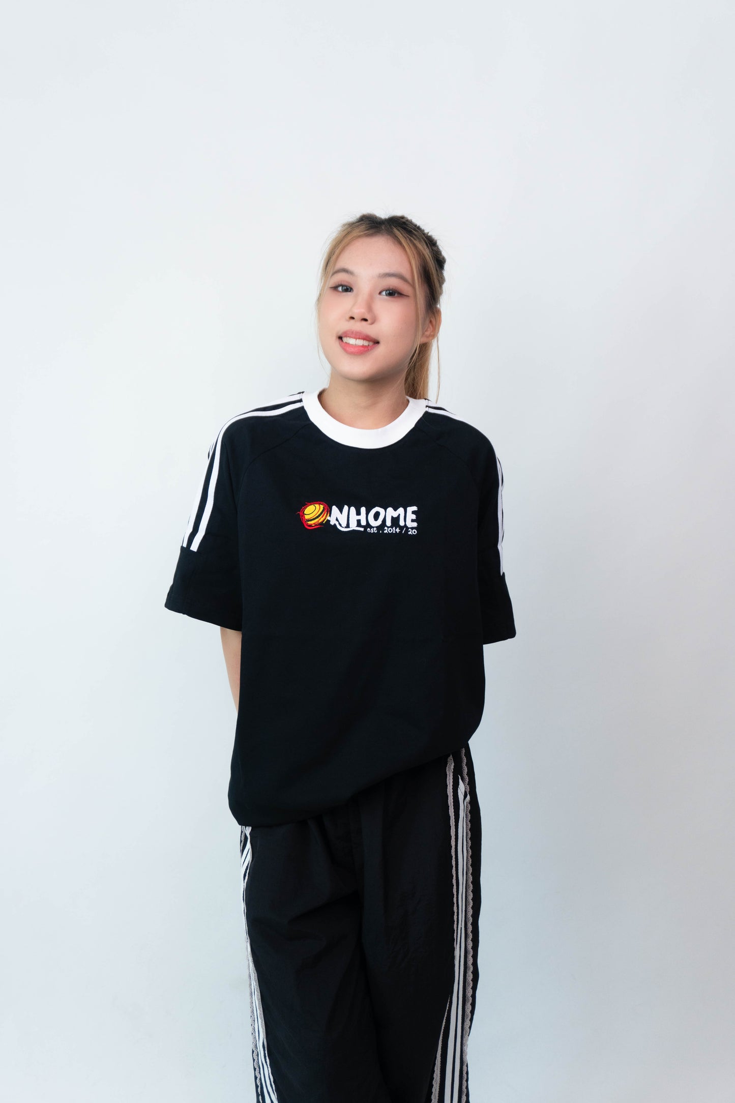 NHOME BLACK PANDA SPORT TEE