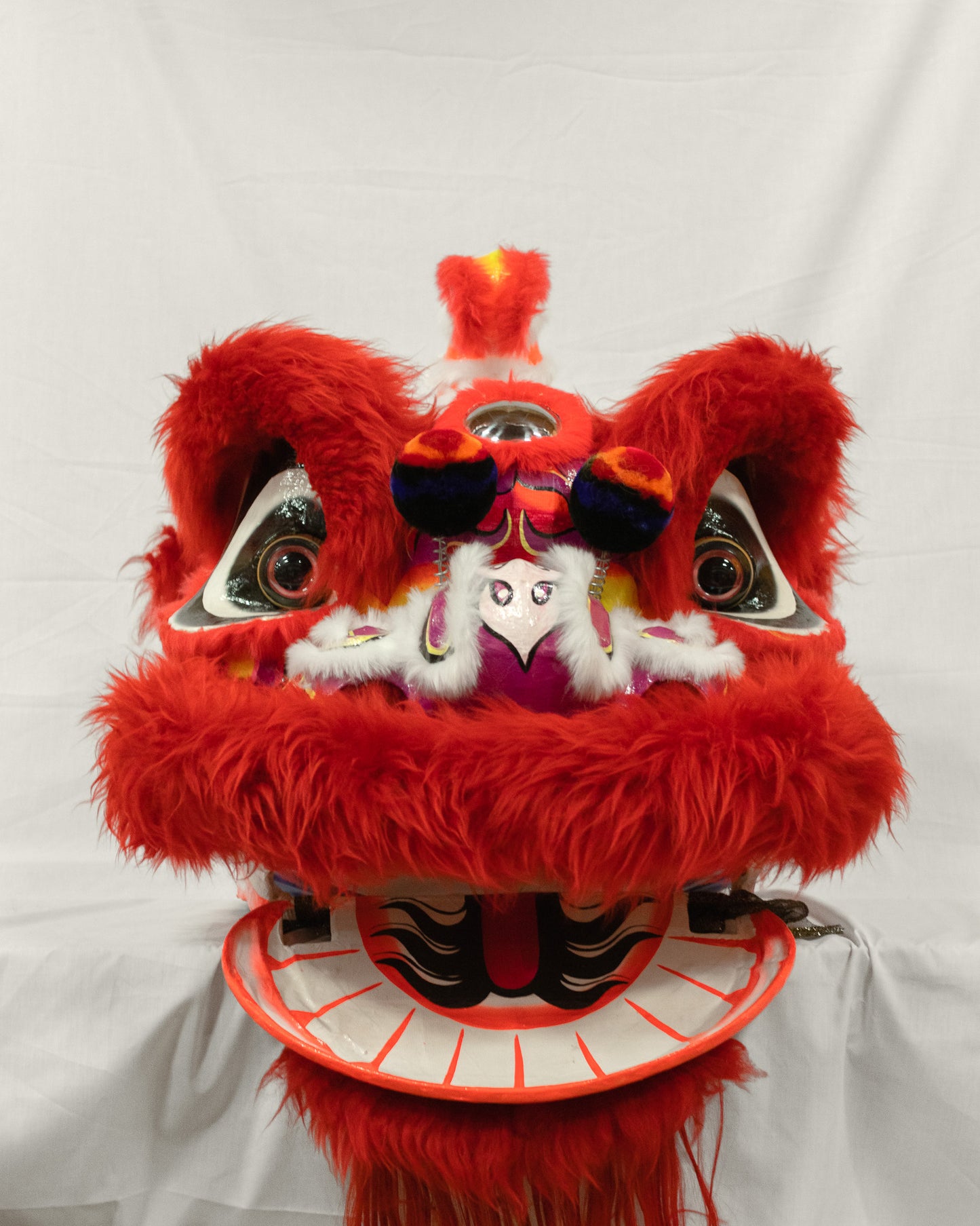Red & Pink Hok San Lion Costume Set – Full Size (Adult)