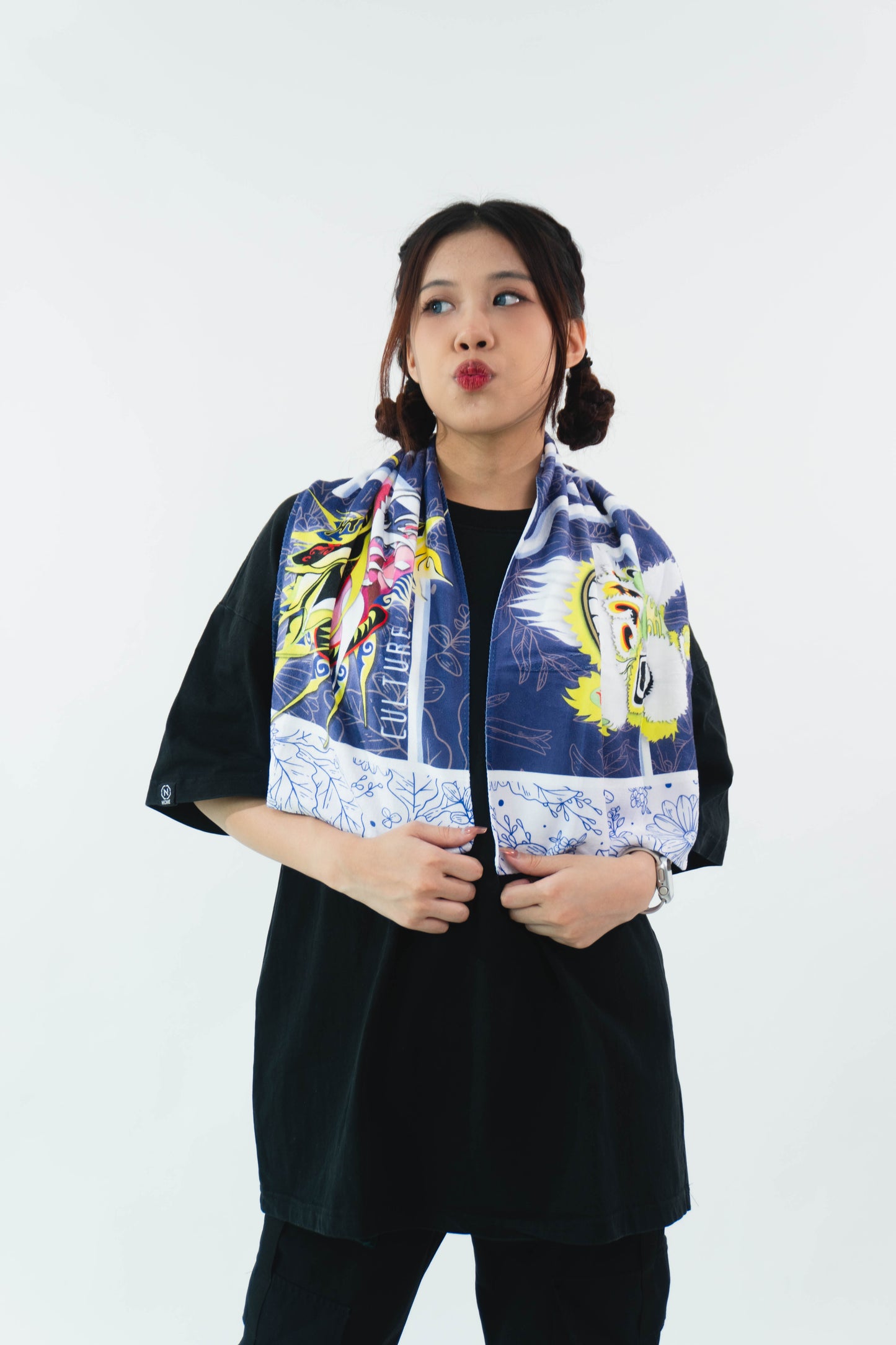 NHOME CULTURE BLUE TOWEL