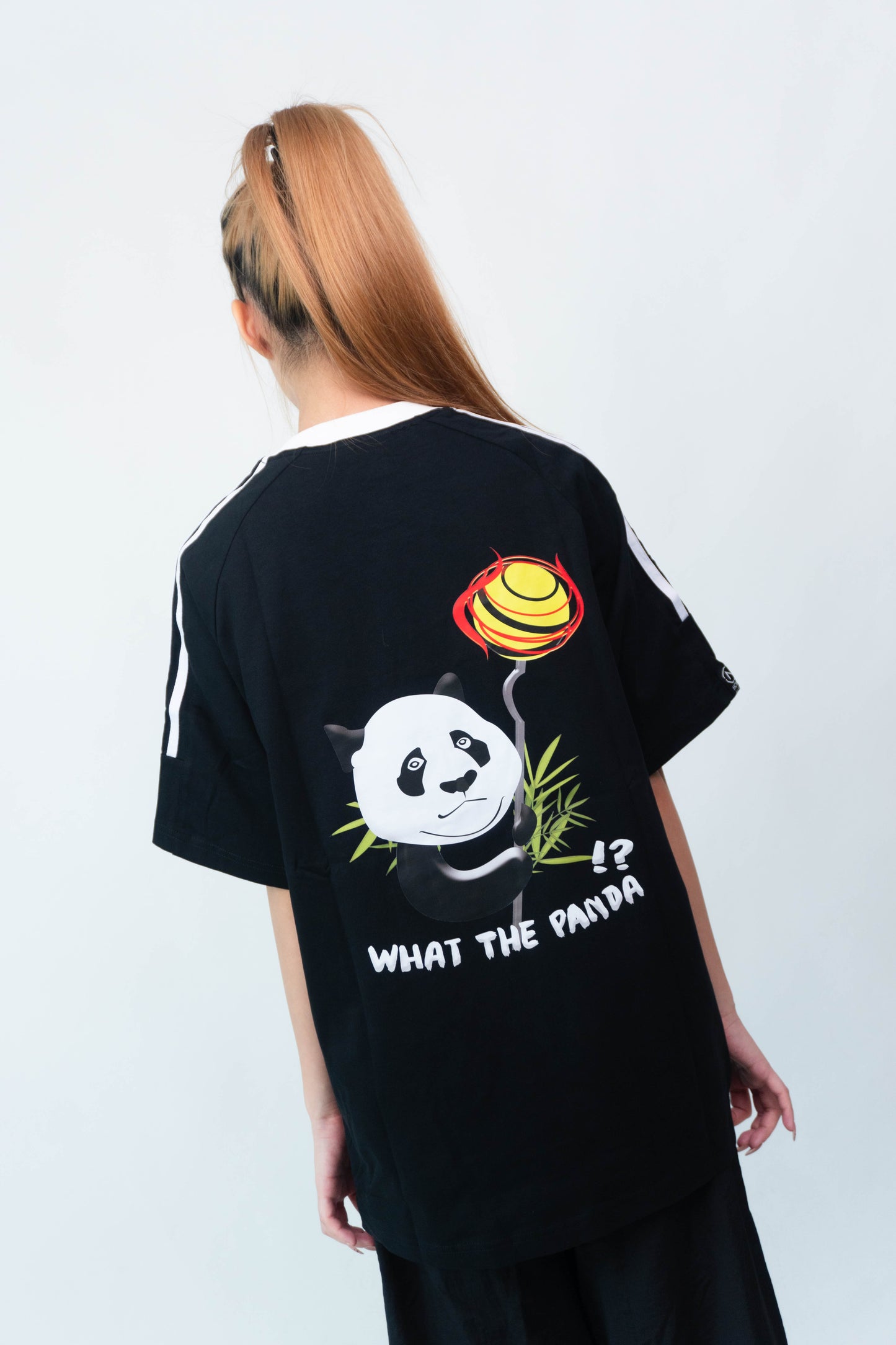 NHOME BLACK PANDA SPORT TEE