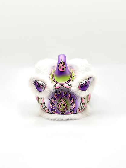 WHITE MINI HOKSAN LION HEAD