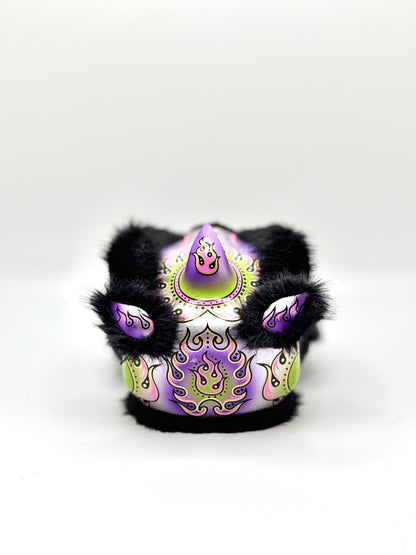 BLACK MINI FUTSAN LION HEAD