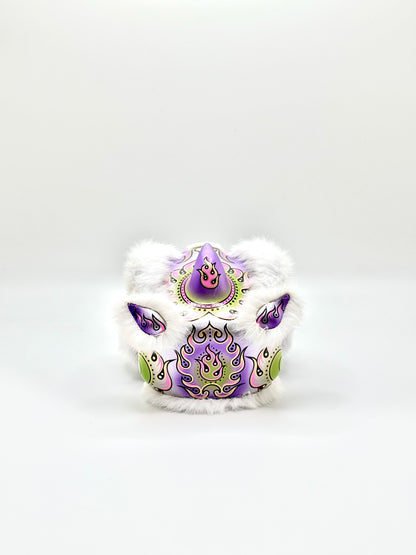 WHITE MINI FUTSAN LION HEAD