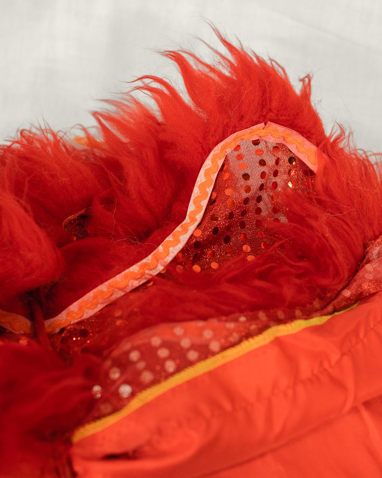 Red & Pink Hok San Lion Costume Set – Full Size (Adult)