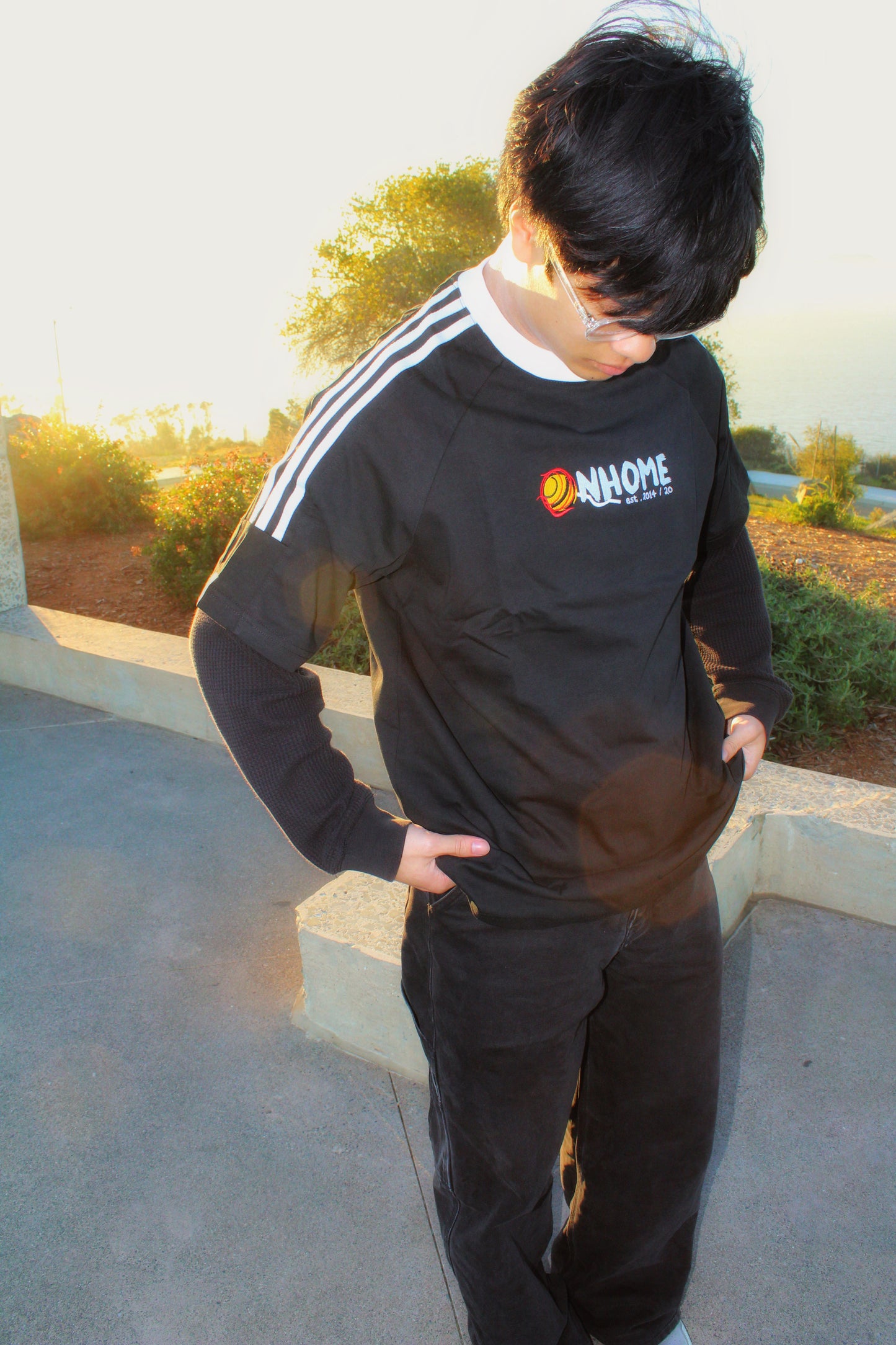 NHOME BLACK PANDA SPORT TEE