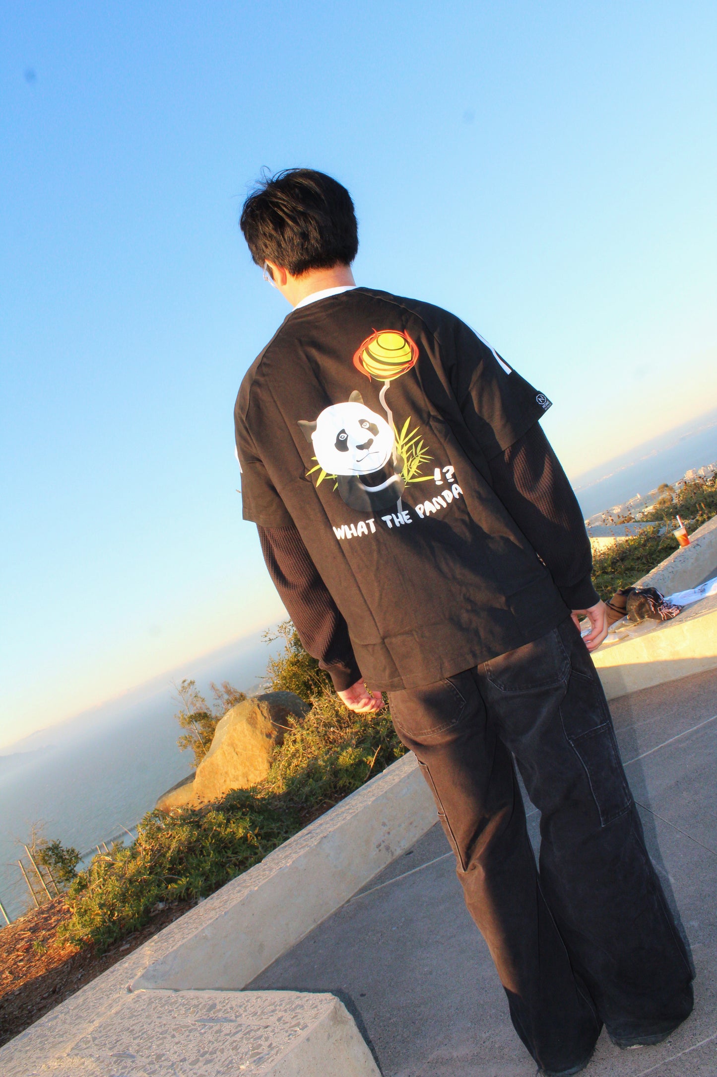 NHOME BLACK PANDA SPORT TEE