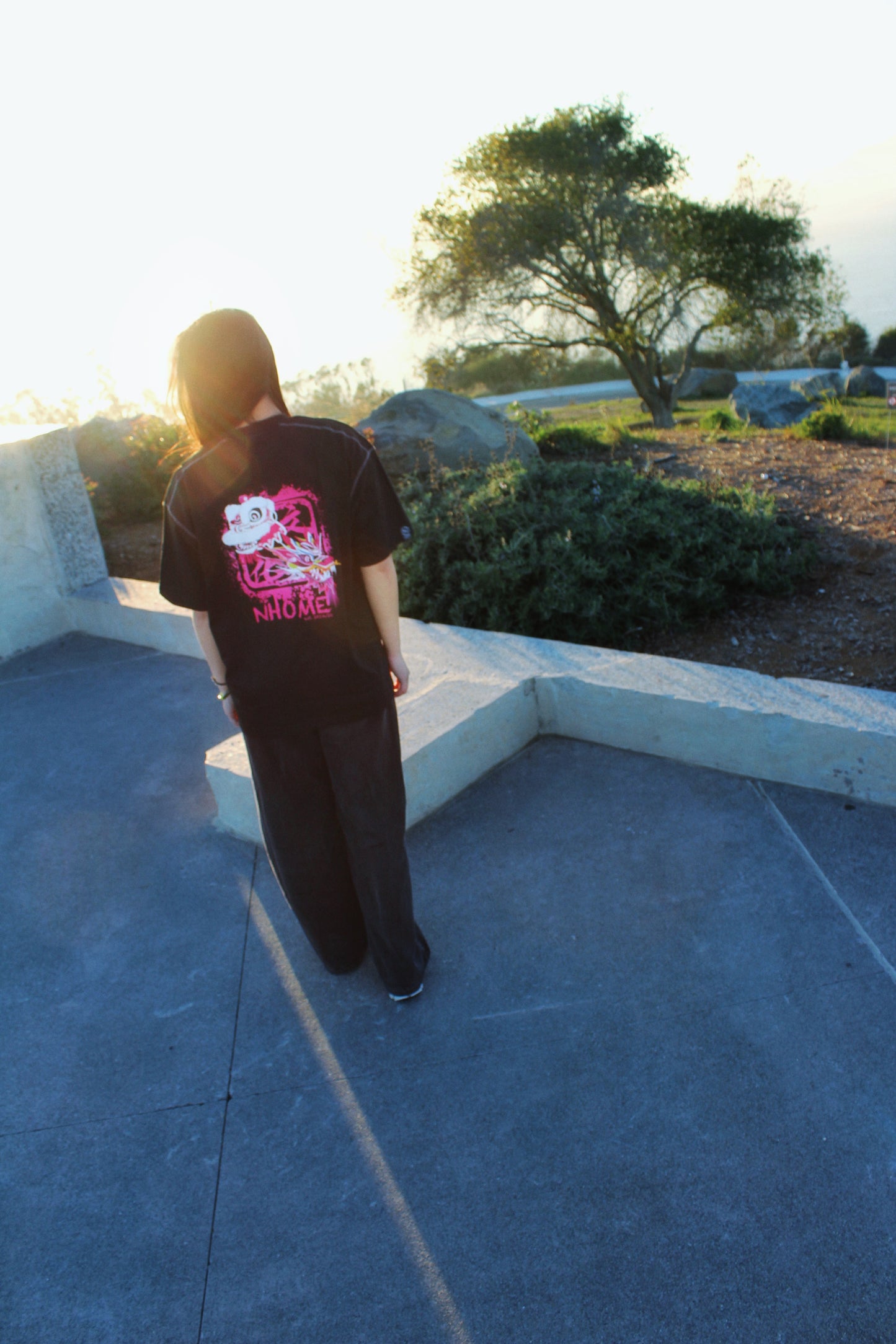 NHOME BLACK TRADITIONAL SPORT TEE