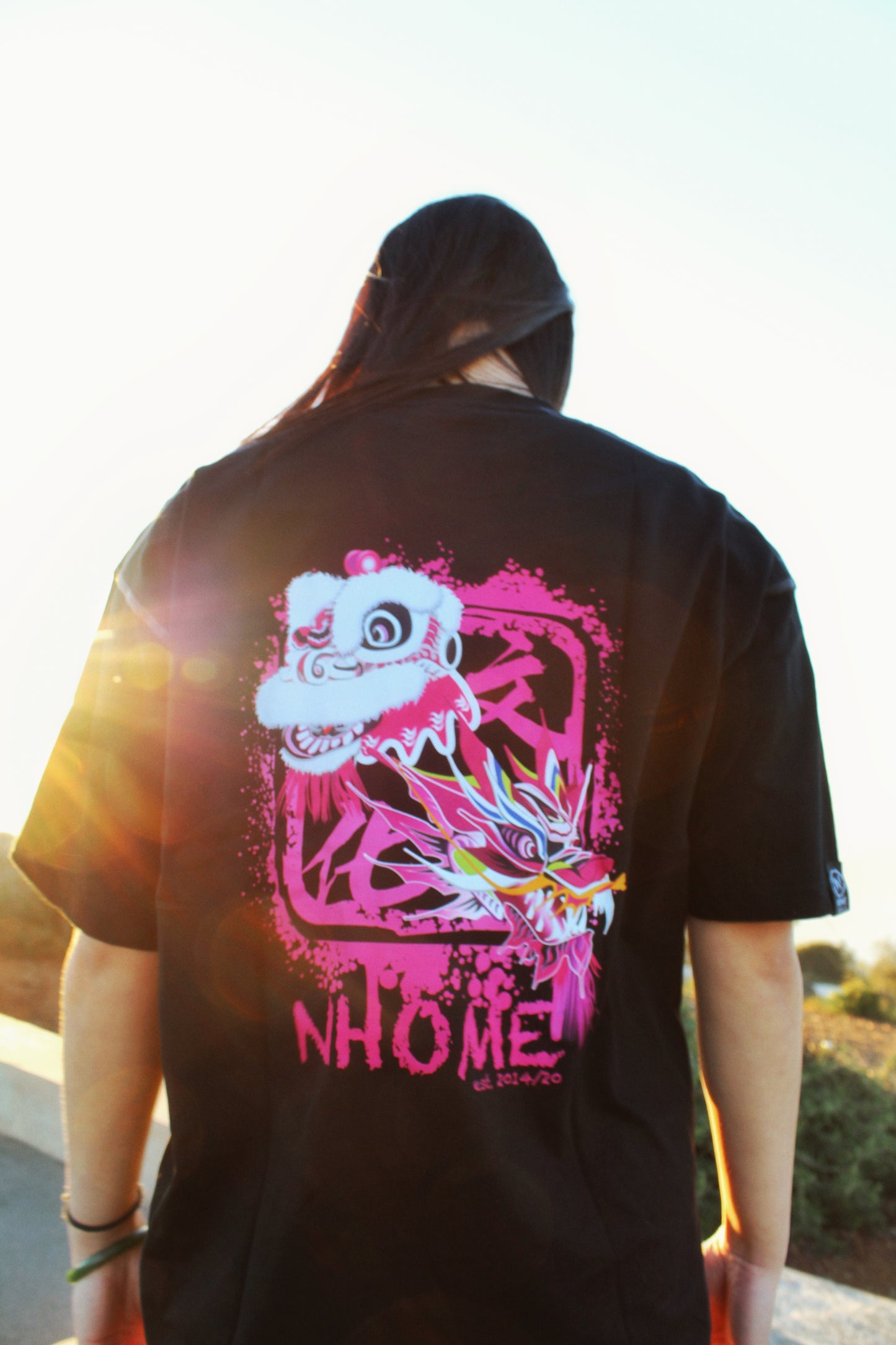 NHOME BLACK TRADITIONAL SPORT TEE