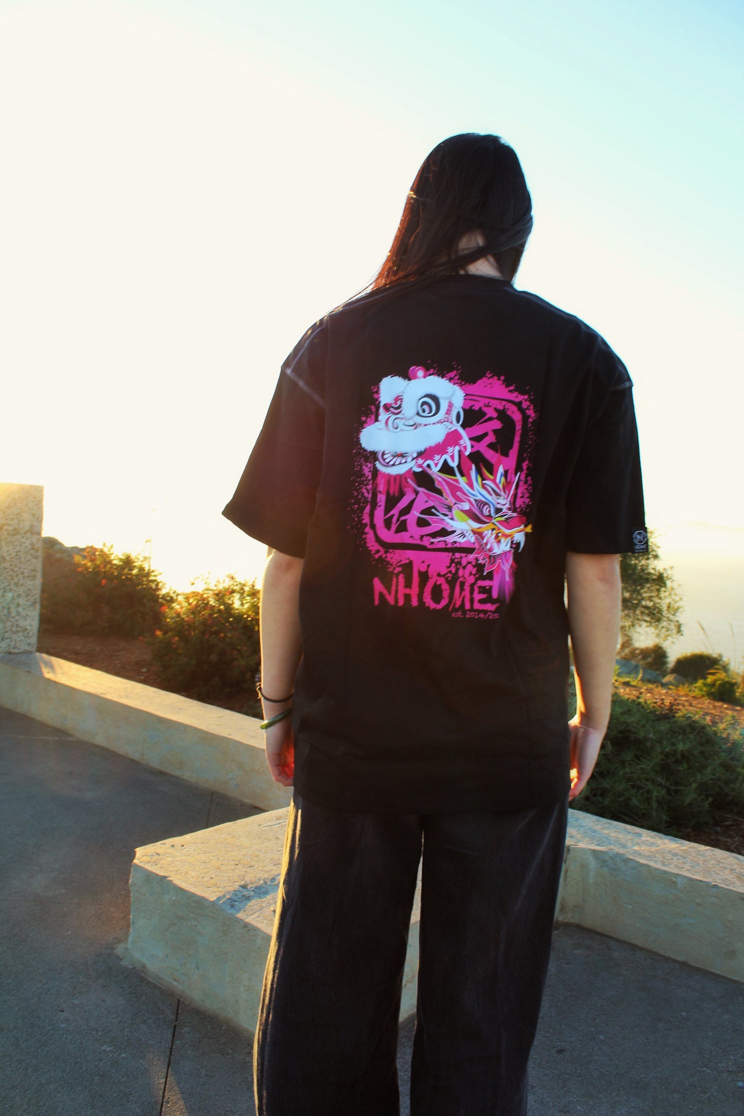 NHOME BLACK TRADITIONAL SPORT TEE