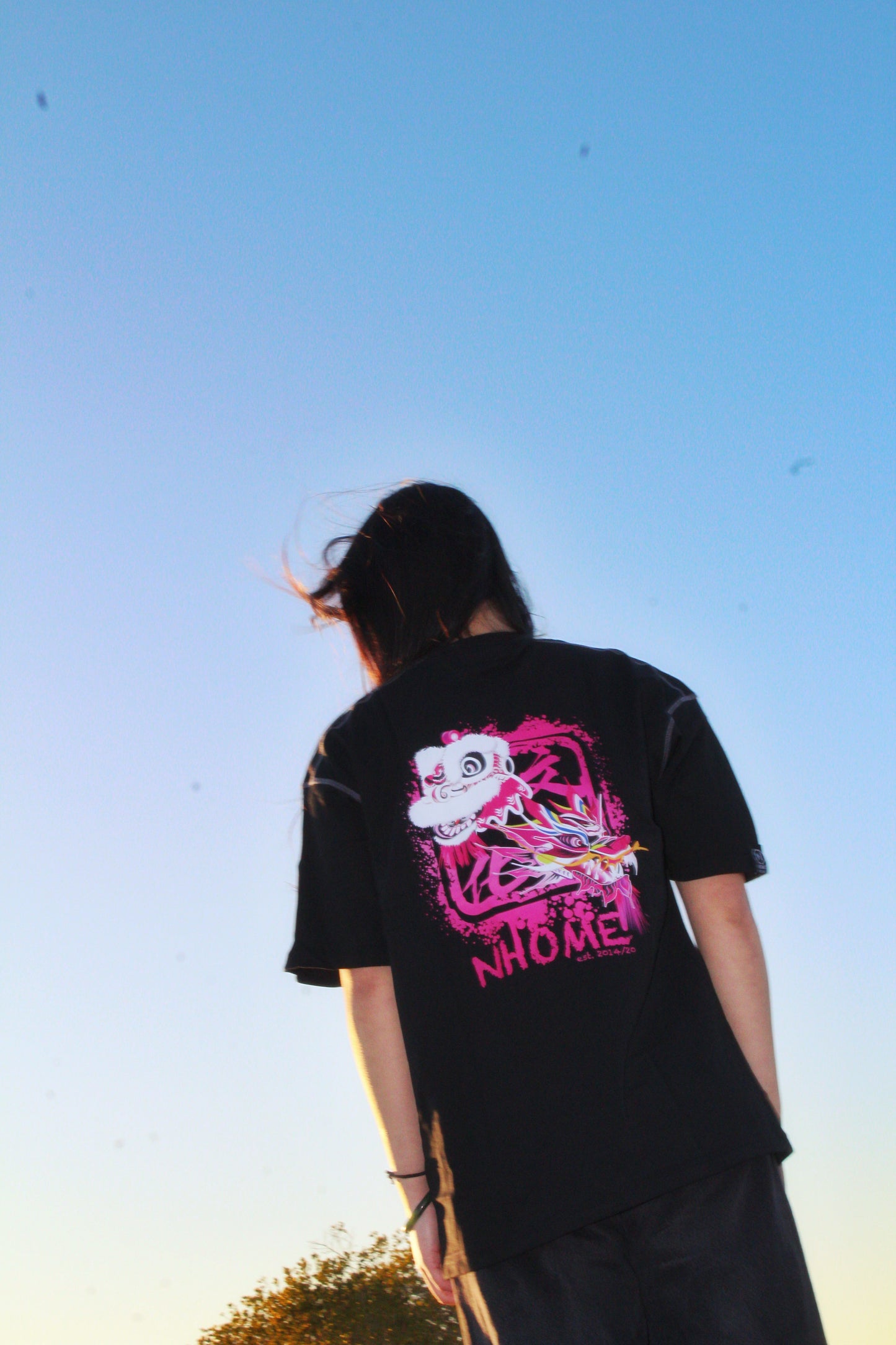 NHOME BLACK TRADITIONAL SPORT TEE