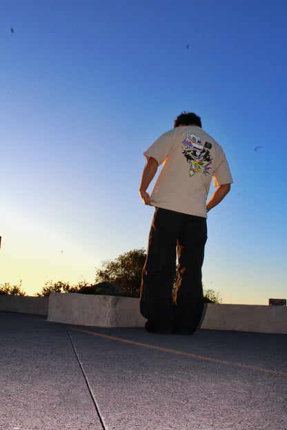 NHOME BEIGE “CULTURE” PERFORMANCE TEE