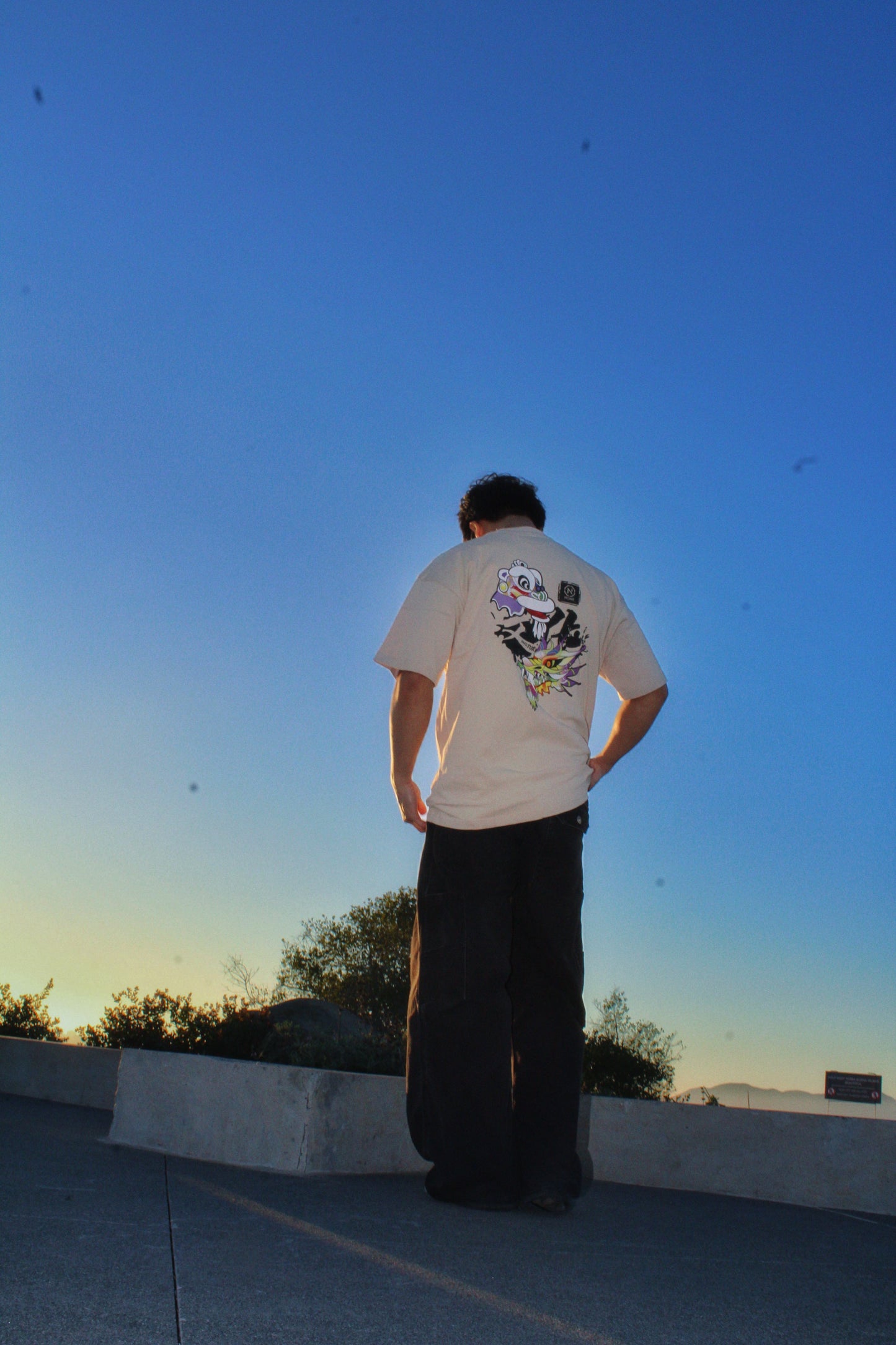 NHOME BEIGE “CULTURE” PERFORMANCE TEE