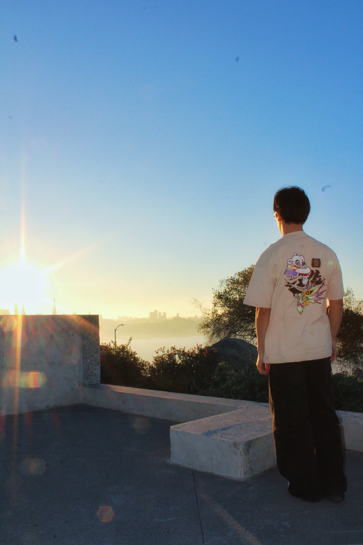 NHOME BEIGE “CULTURE” PERFORMANCE TEE