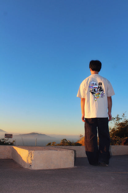 NHOME BEIGE “CULTURE” PERFORMANCE TEE