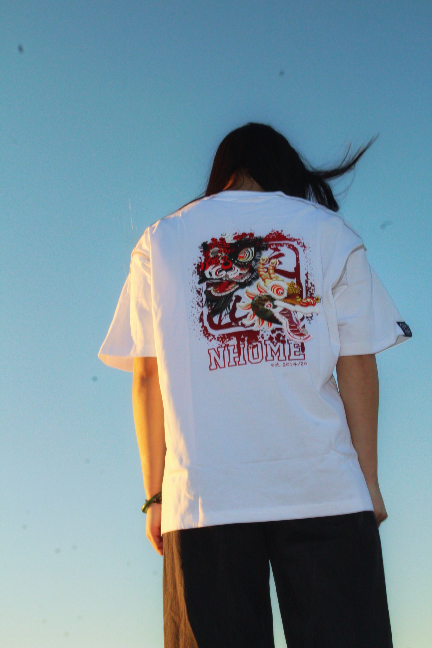 NHOME WHITE TRADITIONAL SPORT TEE