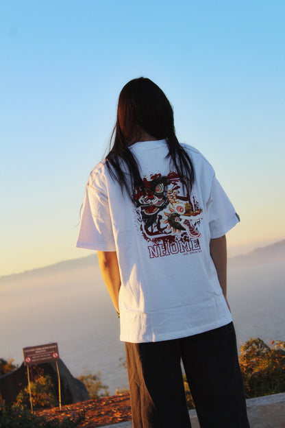 NHOME WHITE TRADITIONAL SPORT TEE