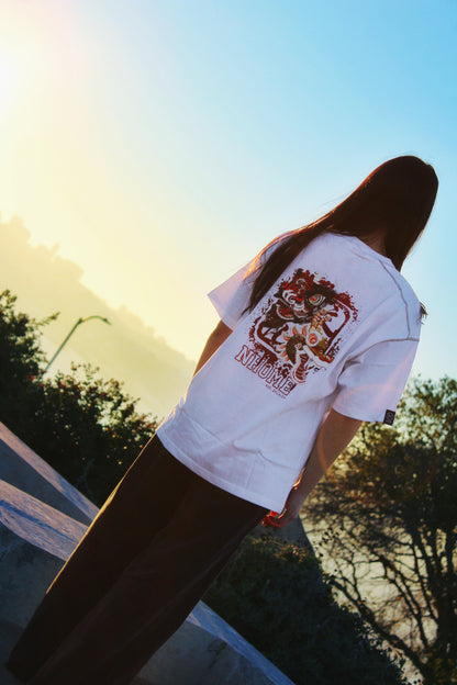 NHOME WHITE TRADITIONAL SPORT TEE