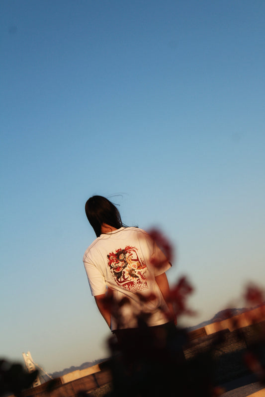 NHOME WHITE TRADITIONAL SPORT TEE