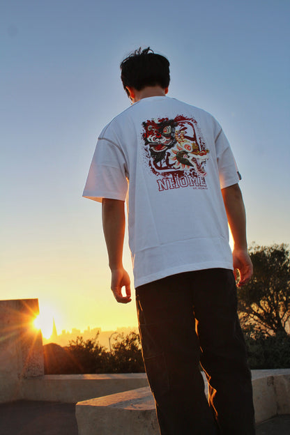 NHOME WHITE TRADITIONAL SPORT TEE