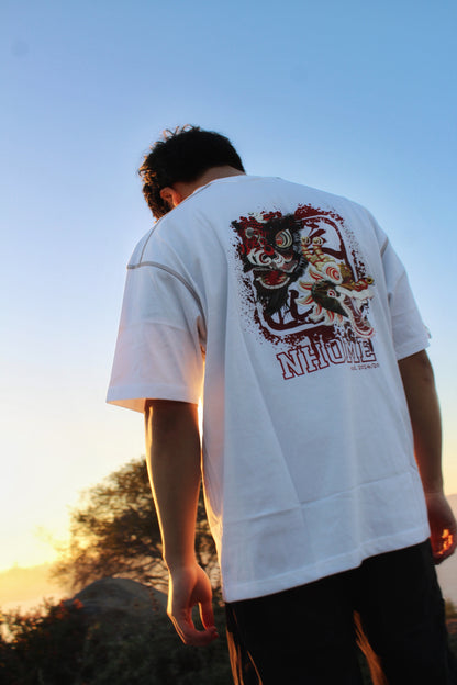NHOME WHITE TRADITIONAL SPORT TEE