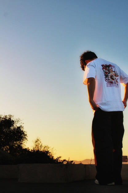 NHOME WHITE TRADITIONAL SPORT TEE